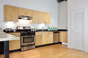 Stainless steel kitchen appliances
